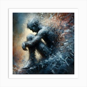 Man In Pain Art Print