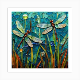 Dragonflies 34 Art Print