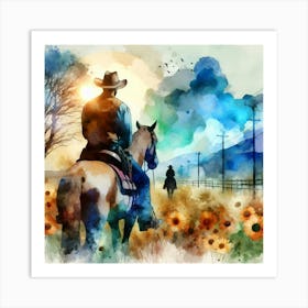 Creative Horse Visual 5 Art Print