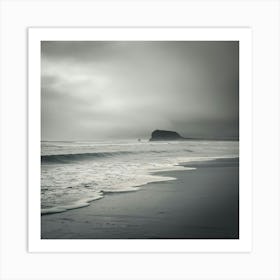 Stormy Day At The Beach 1 Art Print