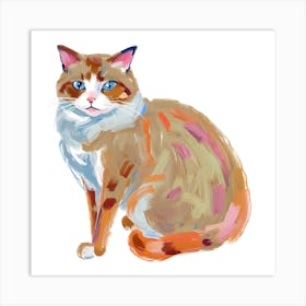 Ragdoll Cat 02 Art Print