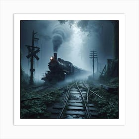 Train In The Forest 4 Art Print