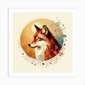 A peaceful fox 3 Art Print