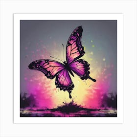 Butterfly In The Sky 7 Art Print