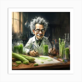 Albert Einstein 4 Art Print