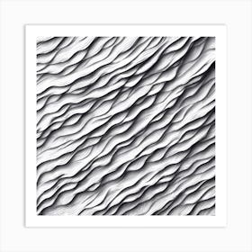 Abstract Wavy Pattern 8 Art Print