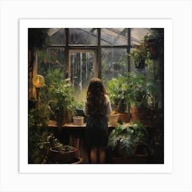 Green In The Greenhouse Art Print