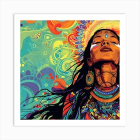 Native American Woman Art Print