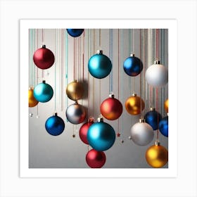 Christmas Ornaments 148 Art Print