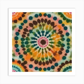 Tie dye Mandala Art Print