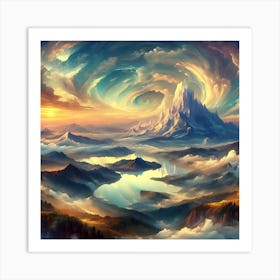 Fantasy Landscape Painting Art Print