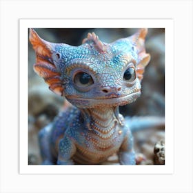 Horned Baby Dragon Art Print