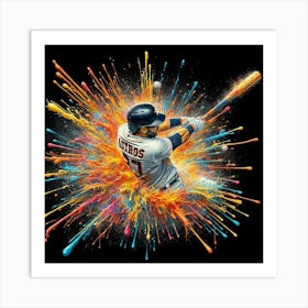 Houston Astros Canvas Print Art Print