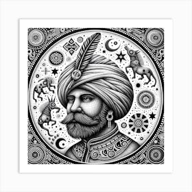 Man In Turban Art Print