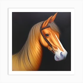 Golden Horse (1) Art Print