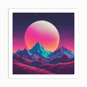 Psychedelic Landscape Art Print