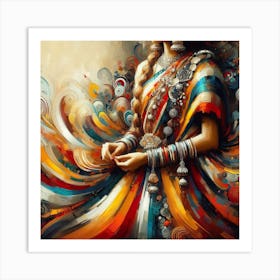 Indian Woman 3 Art Print