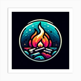 Campfire Logo 1 Art Print