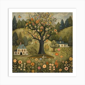 Tree In The Garden Art Print