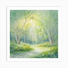 Path Through The Woods 2 Art Print