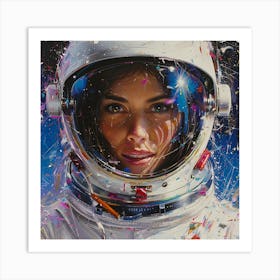 Space Girl 1 Art Print