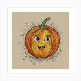 Halloween Pumpkin 6 Art Print