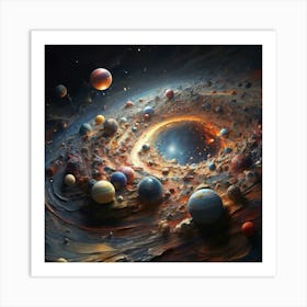 Galaxy In Space Art Print