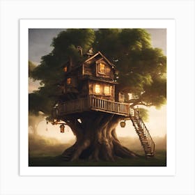 Tree House Art Print