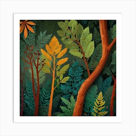 Jungle Background Art Print