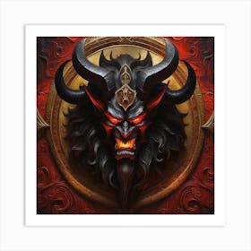 Demon Head Art Print