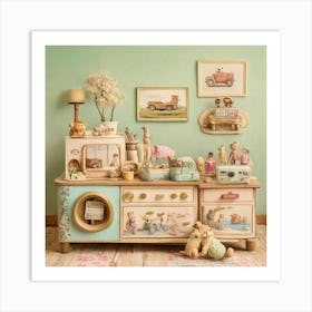 Shabby Chic Kitchen Art Print