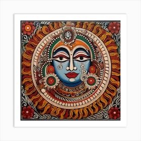 Lord Krishna By Narayan Art Print