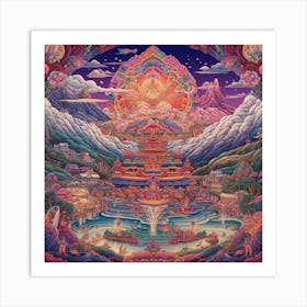 Tibetan Temple 1 Art Print