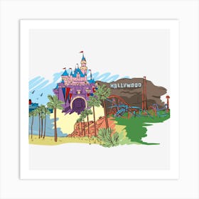 Disneyland Art Print