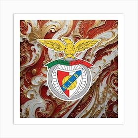 S.L. Benfica Logo Wall Art Art Print