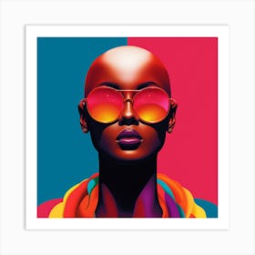 Portrait Of African Woman Art Print