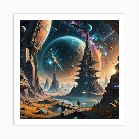 Space City4 Art Print