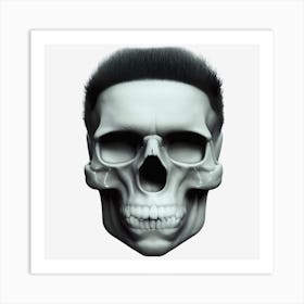 Skull With A Beard Art Print