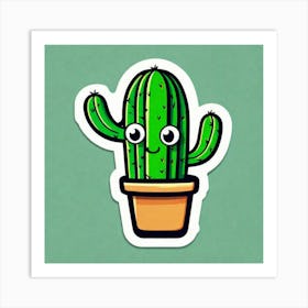 Cactus Sticker 6 Art Print