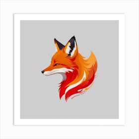 Fox Head 1 Art Print