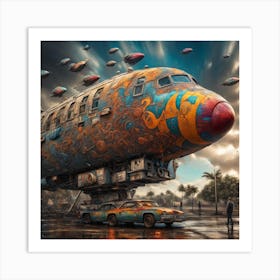 Aliens In The Sky Art Print