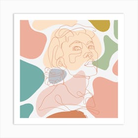 Abstract Portrait Of A Woman 1 Art Print