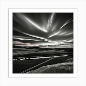 Black And White Landscape 1 Art Print