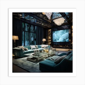 Modern Living Room Art Print