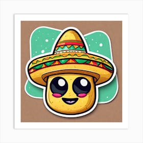 Mexican Sticker 9 Art Print