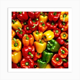 Colorful Peppers 72 Art Print