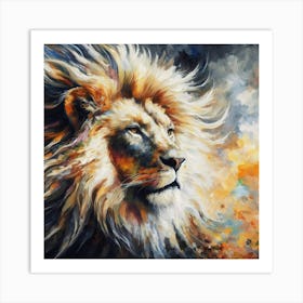 Lion Painting 2 Art Print