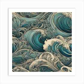 Waves Of The Sea Art Print