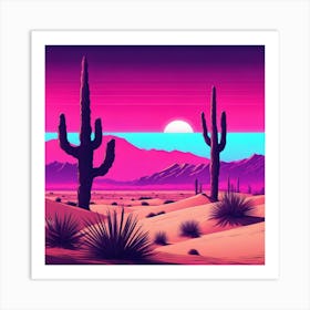 Cactus Desert Art Print