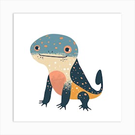 Charming Illustration Newt 3 Art Print